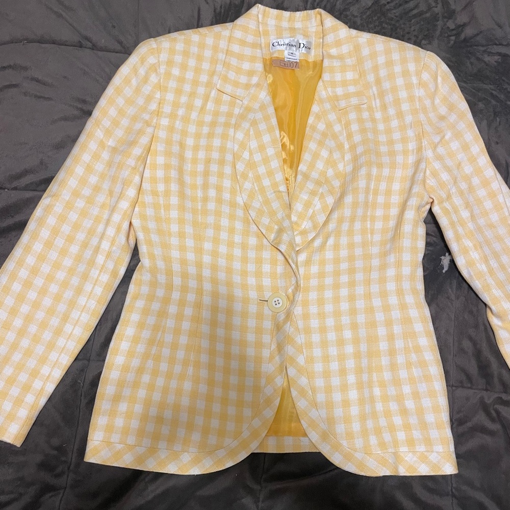 YELLOW TWO PIECE CHRISTIAN DIOR VINTAGE
